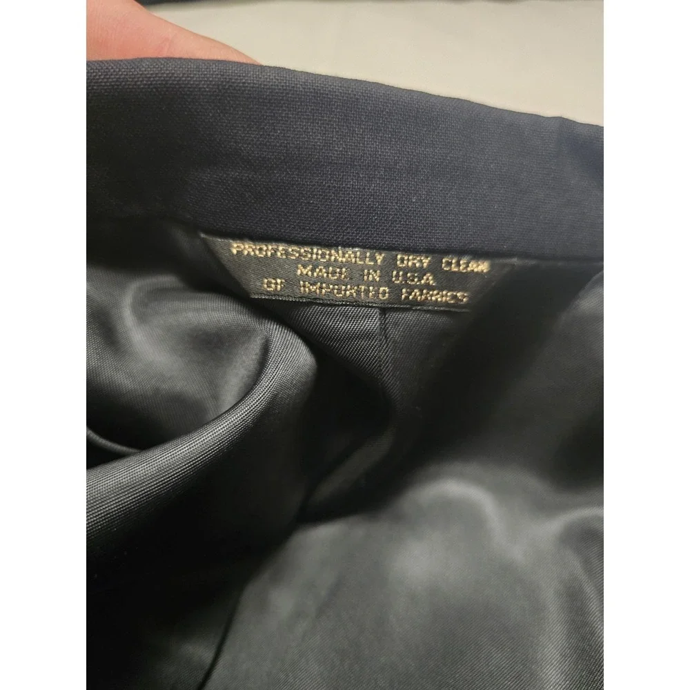 Lacrosse Blazer Mens‎ 42R Black Wool Sport Coat Suit Jacket Made USA Classic